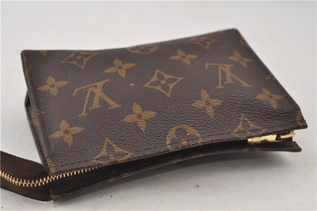 Auth Louis Vuitton Monogram Poche Toilette 15 Cosmetics Pouch M47546 LV 0816E