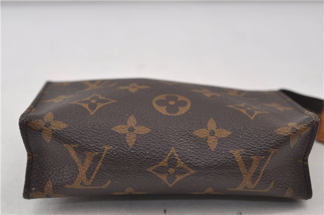 Auth Louis Vuitton Monogram Poche Toilette 15 Cosmetics Pouch M47546 LV 0816E