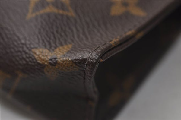 Auth Louis Vuitton Monogram Poche Toilette 15 Cosmetics Pouch M47546 LV 0816E