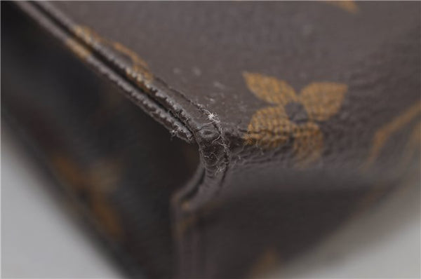 Auth Louis Vuitton Monogram Poche Toilette 15 Cosmetics Pouch M47546 LV 0816E