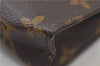 Auth Louis Vuitton Monogram Poche Toilette 15 Cosmetics Pouch M47546 LV 0816E