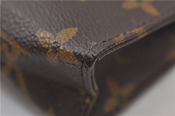 Auth Louis Vuitton Monogram Poche Toilette 15 Cosmetics Pouch M47546 LV 0816E