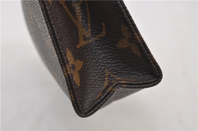 Auth Louis Vuitton Monogram Poche Toilette 15 Cosmetics Pouch M47546 LV 0816E