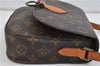 Auth Louis Vuitton Monogram Saint Cloud MM Shoulder Cross Bag M51243 LV 0818D