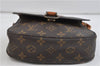 Auth Louis Vuitton Monogram Saint Cloud MM Shoulder Cross Bag M51243 LV 0818D