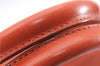 Authentic BURBERRY Vintage Leather Shoulder Hand Bag Purse Orange 0820E