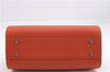 Authentic BURBERRY Vintage Leather Shoulder Hand Bag Purse Orange 0820E