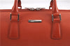 Authentic BURBERRY Vintage Leather Shoulder Hand Bag Purse Orange 0820E