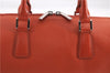 Authentic BURBERRY Vintage Leather Shoulder Hand Bag Purse Orange 0820E