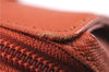 Authentic BURBERRY Vintage Leather Shoulder Hand Bag Purse Orange 0820E
