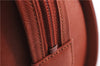 Authentic BURBERRY Vintage Leather Shoulder Hand Bag Purse Orange 0820E