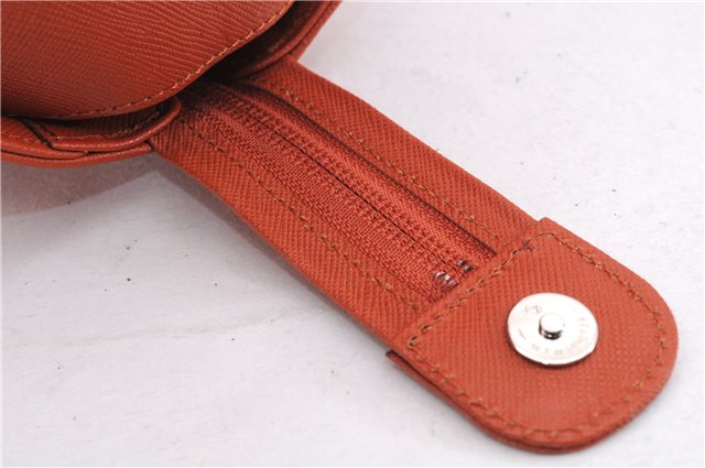 Authentic BURBERRY Vintage Leather Shoulder Hand Bag Purse Orange 0820E