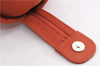Authentic BURBERRY Vintage Leather Shoulder Hand Bag Purse Orange 0820E