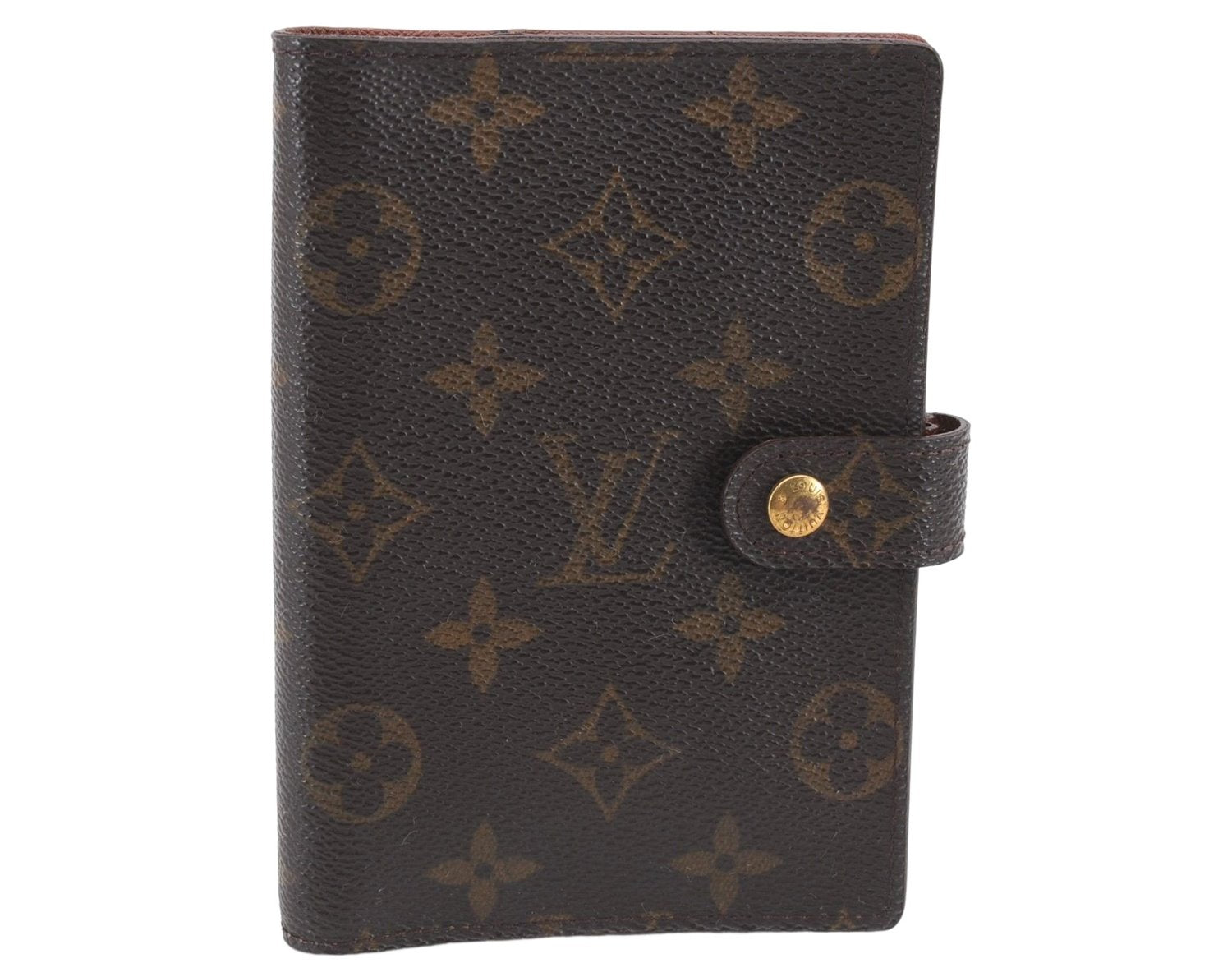 Authentic Louis Vuitton Monogram Agenda PM Day Planner Cover R20005 LV 0821E