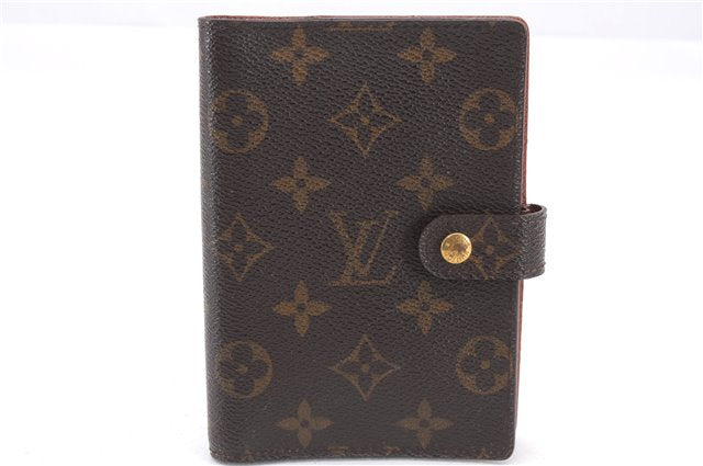 Authentic Louis Vuitton Monogram Agenda PM Day Planner Cover R20005 LV 0821E