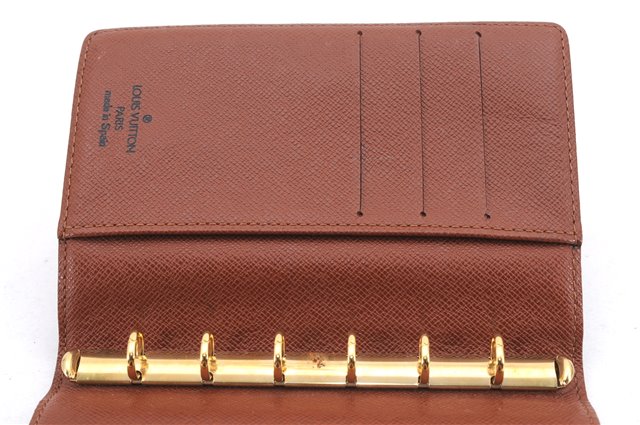 Authentic Louis Vuitton Monogram Agenda PM Day Planner Cover R20005 LV 0821E