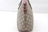 Authentic GUCCI Vintage 2Way Shoulder Hand Bag GG PVC Leather 353440 Brown 0822G