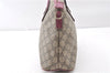 Authentic GUCCI Vintage 2Way Shoulder Hand Bag GG PVC Leather 353440 Brown 0822G