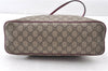 Authentic GUCCI Vintage 2Way Shoulder Hand Bag GG PVC Leather 353440 Brown 0822G