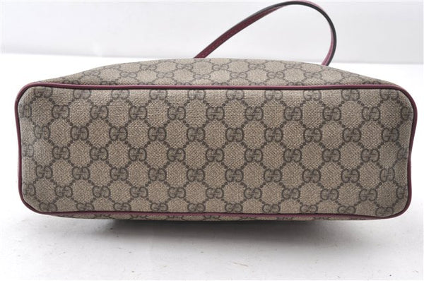 Authentic GUCCI Vintage 2Way Shoulder Hand Bag GG PVC Leather 353440 Brown 0822G