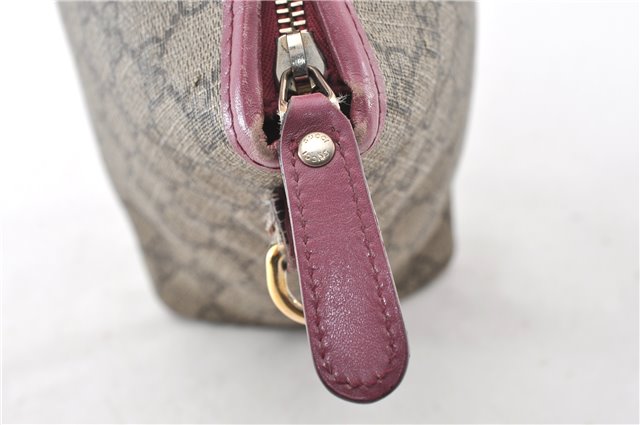 Authentic GUCCI Vintage 2Way Shoulder Hand Bag GG PVC Leather 353440 Brown 0822G