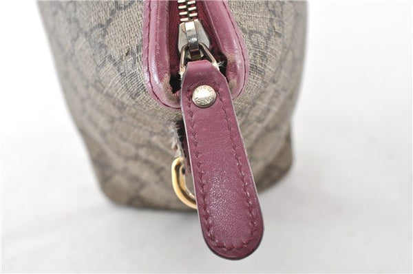 Authentic GUCCI Vintage 2Way Shoulder Hand Bag GG PVC Leather 353440 Brown 0822G