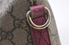Authentic GUCCI Vintage 2Way Shoulder Hand Bag GG PVC Leather 353440 Brown 0822G