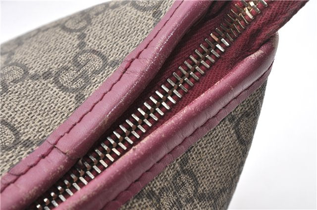 Authentic GUCCI Vintage 2Way Shoulder Hand Bag GG PVC Leather 353440 Brown 0822G