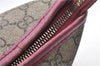 Authentic GUCCI Vintage 2Way Shoulder Hand Bag GG PVC Leather 353440 Brown 0822G