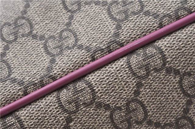 Authentic GUCCI Vintage 2Way Shoulder Hand Bag GG PVC Leather 353440 Brown 0822G