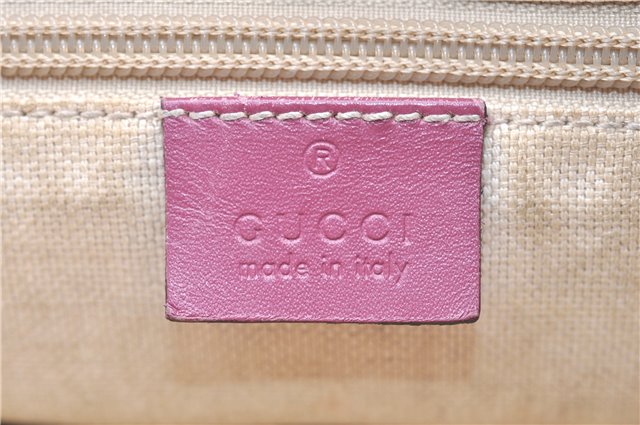 Authentic GUCCI Vintage 2Way Shoulder Hand Bag GG PVC Leather 353440 Brown 0822G