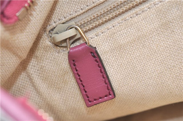 Authentic GUCCI Vintage 2Way Shoulder Hand Bag GG PVC Leather 353440 Brown 0822G