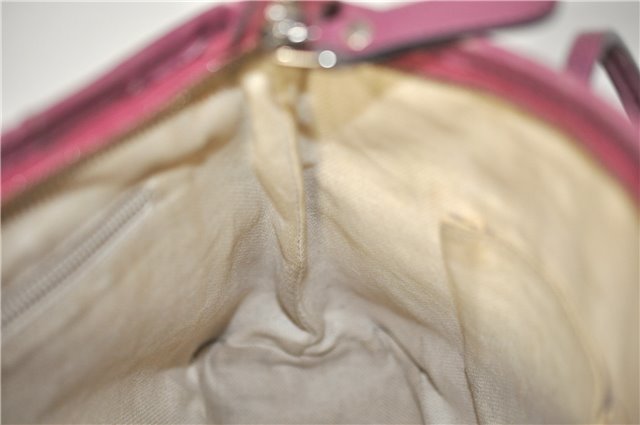 Authentic GUCCI Vintage 2Way Shoulder Hand Bag GG PVC Leather 353440 Brown 0822G