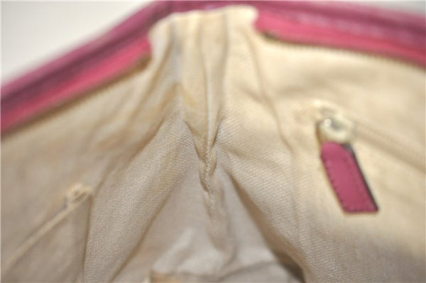 Authentic GUCCI Vintage 2Way Shoulder Hand Bag GG PVC Leather 353440 Brown 0822G