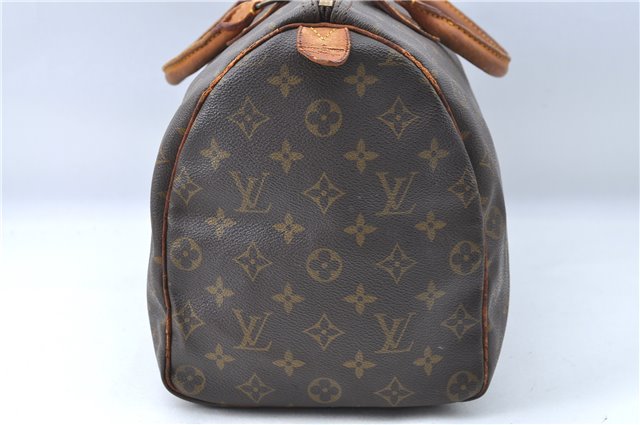 Authentic Louis Vuitton Monogram Speedy 35 Hand Boston Bag M41524 LV 0823B