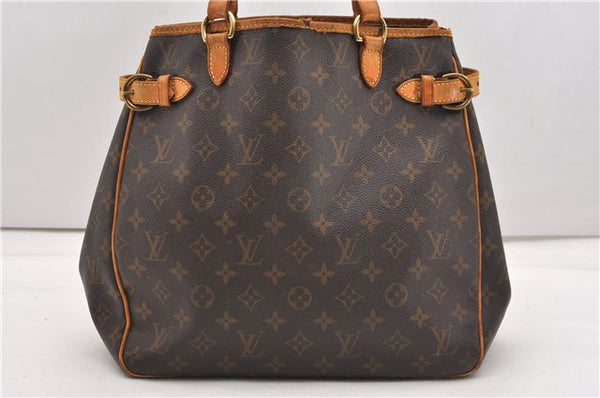 Authentic Louis Vuitton Monogram Batignolles Vertical Tote Bag M51153 LV 0823G