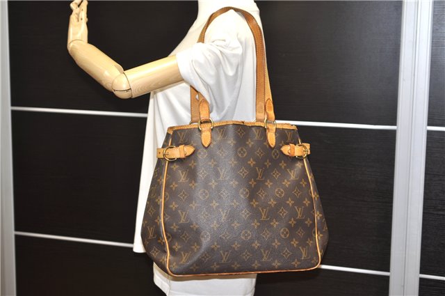 Authentic Louis Vuitton Monogram Batignolles Vertical Tote Bag M51153 LV 0823G
