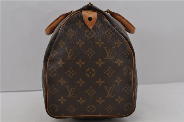 Authentic Louis Vuitton Monogram Speedy 35 Hand Bag M41524 LV 0825D