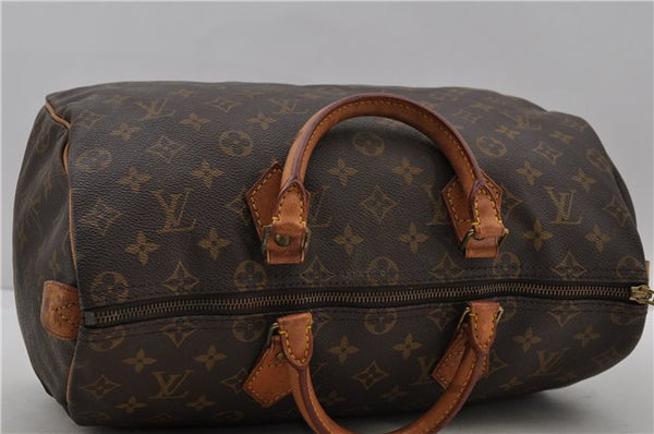 Authentic Louis Vuitton Monogram Speedy 35 Hand Bag M41524 LV 0825D