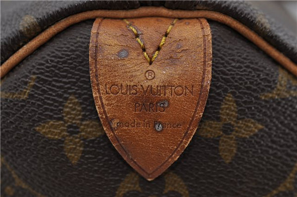 Authentic Louis Vuitton Monogram Speedy 35 Hand Bag M41524 LV 0825D