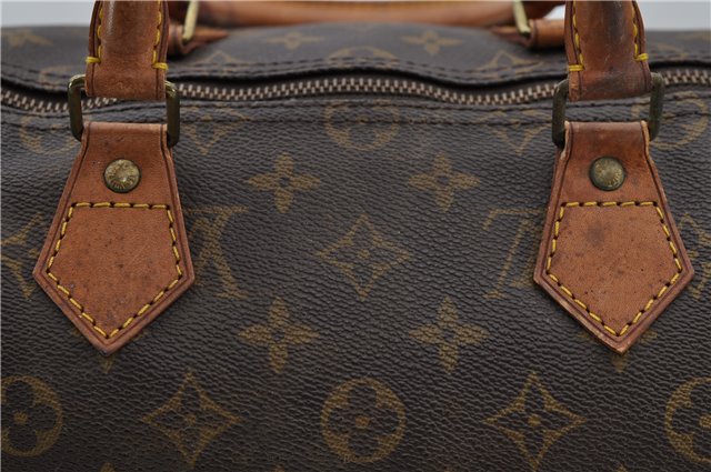 Authentic Louis Vuitton Monogram Speedy 35 Hand Bag M41524 LV 0825D