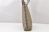 Authentic GUCCI Vintage Shoulder Tote Bag GG PVC Leather Brown 0825G