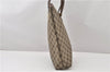 Authentic GUCCI Vintage Shoulder Tote Bag GG PVC Leather Brown 0825G