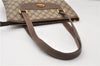 Authentic GUCCI Vintage Shoulder Tote Bag GG PVC Leather Brown 0825G