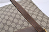 Authentic GUCCI Vintage Shoulder Tote Bag GG PVC Leather Brown 0825G