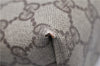 Authentic GUCCI Vintage Shoulder Tote Bag GG PVC Leather Brown 0825G