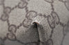Authentic GUCCI Vintage Shoulder Tote Bag GG PVC Leather Brown 0825G