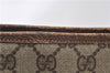 Authentic GUCCI Vintage Shoulder Tote Bag GG PVC Leather Brown 0825G