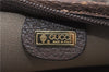 Authentic GUCCI Vintage Shoulder Tote Bag GG PVC Leather Brown 0825G