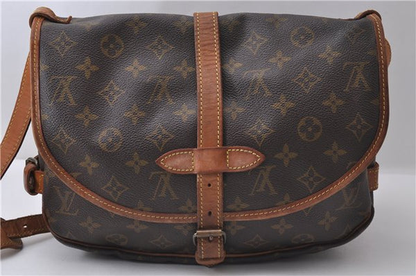 Auth Louis Vuitton Monogram Saumur 30 Shoulder Cross Body Bag M42256 LV 0826D